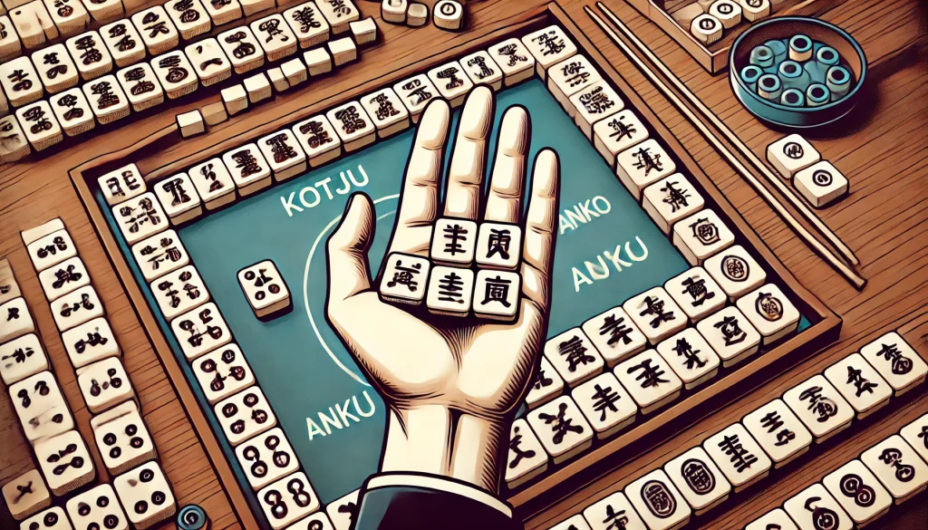 【麻雀】コーツ(刻子)とアンコ(暗刻)の違い